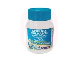Tinta Acrílica Brilhante 37ml Branco 519 - Acrilex